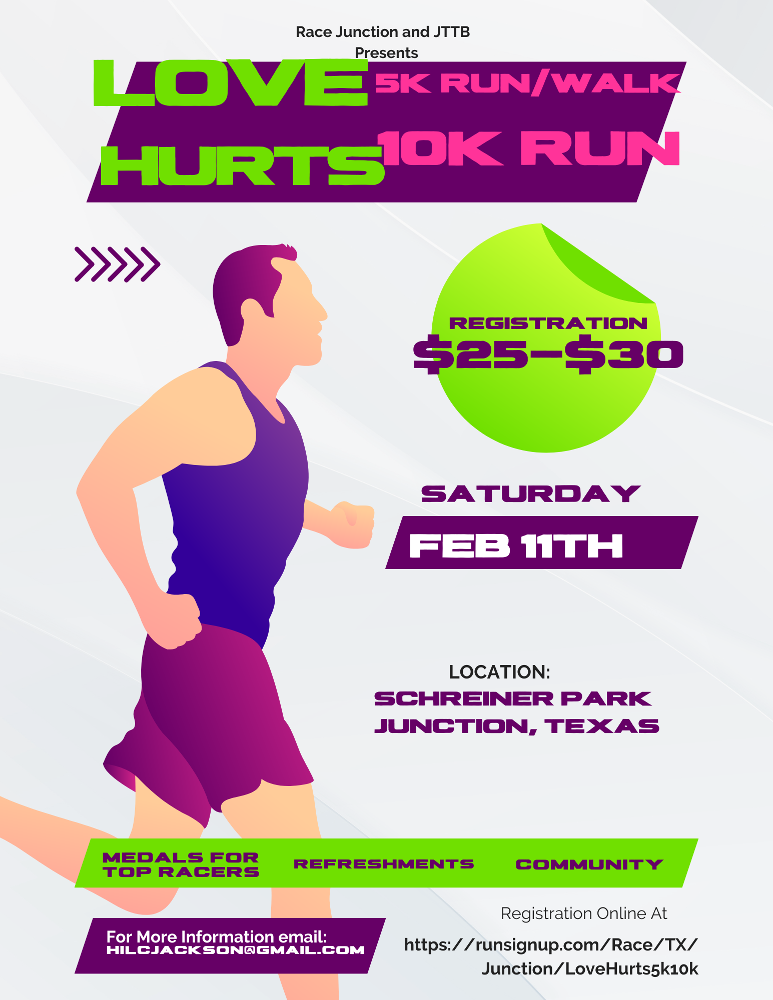 Love Hurt 5K/10K Run :: Junction, TX